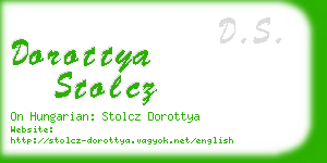 dorottya stolcz business card